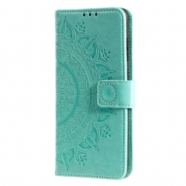 Kožený Kryt Na Motorola Edge 50 Fusion Mandala Sun