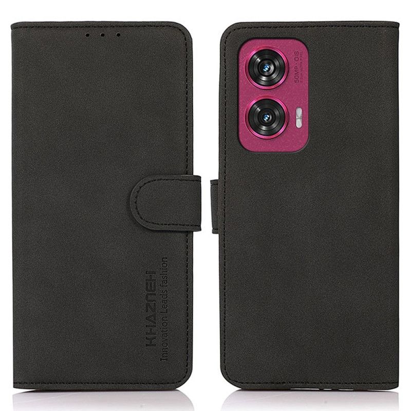 Peněženková Pouzdra Motorola Edge 50 Fusion Kryty Na Mobil Retro Textura Khazneh