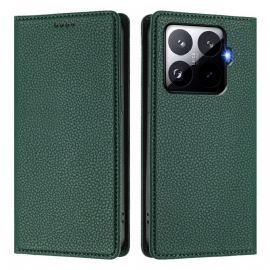 Kožené Pouzdro Folio Na Xiaomi 15t Pro Peněženka