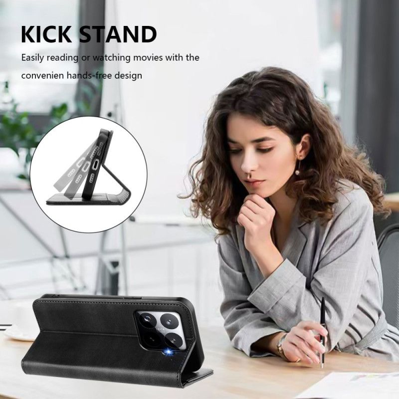 Kožené Pouzdro Folio Xiaomi 15t Pro Retro