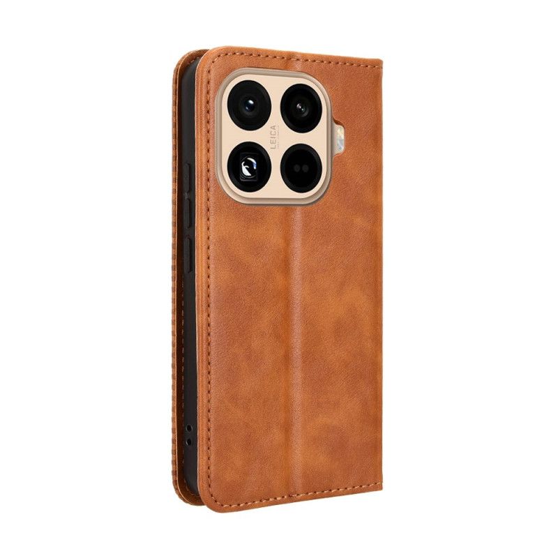 Kožené Pouzdro Folio Xiaomi 15t Pro Vintage Okraj