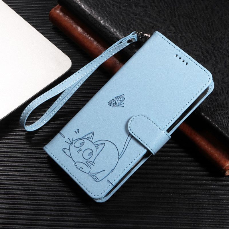Kožený Kryt Na Xiaomi 15t Pro Design S Kočičím Páskem