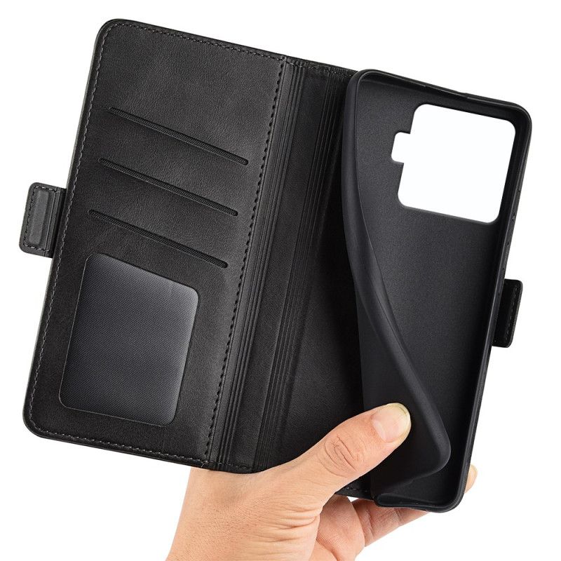 Kožený Kryt Xiaomi 15t Pro Dvojitá Spona