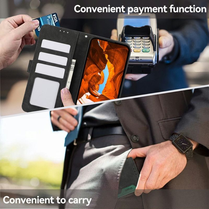 Kožený Kryt Xiaomi 15t Pro Dvoubarevný Abeel