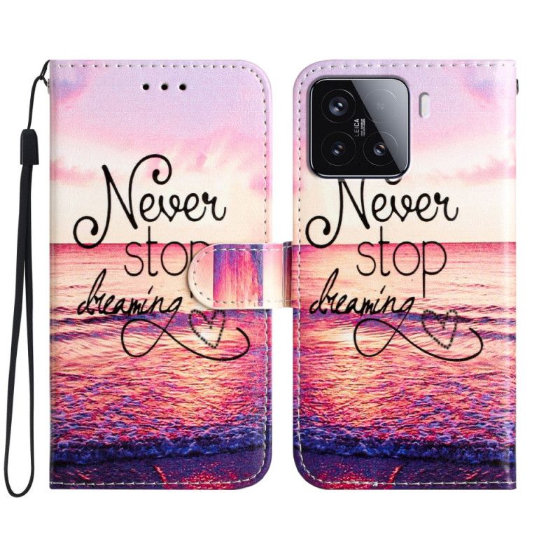 Kožený Kryt Xiaomi 15t Pro Nikdy Nepřestávej