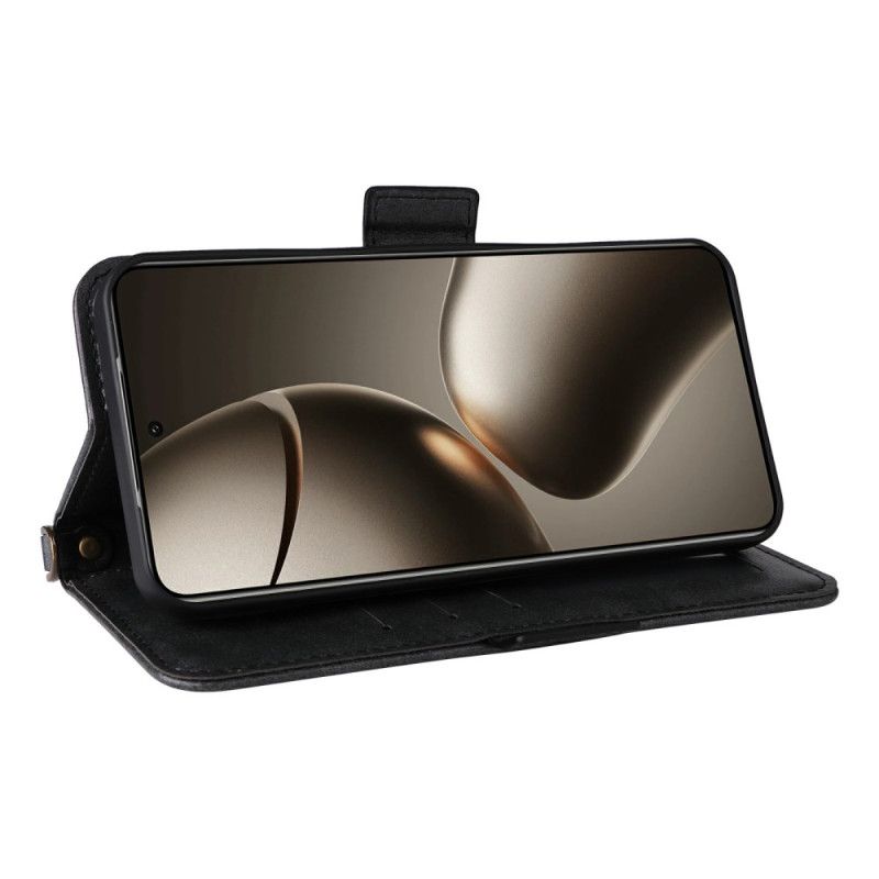 Kožený Kryt Xiaomi 15t Pro Peněženka S Ramenním Popruhem