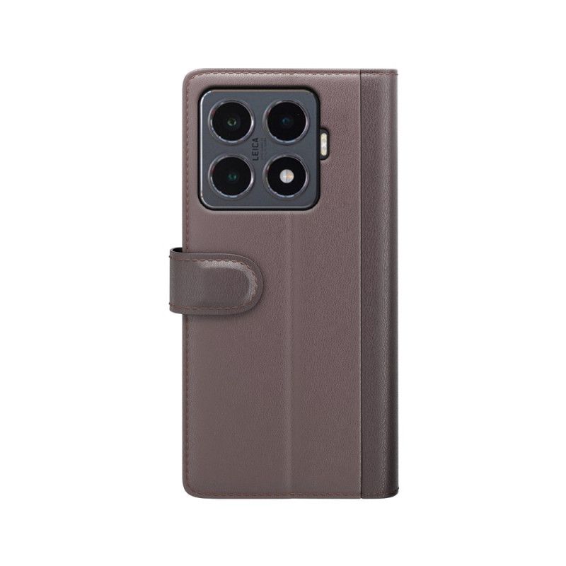 Kožený Kryt Xiaomi 15t Pro Pravá Kůže