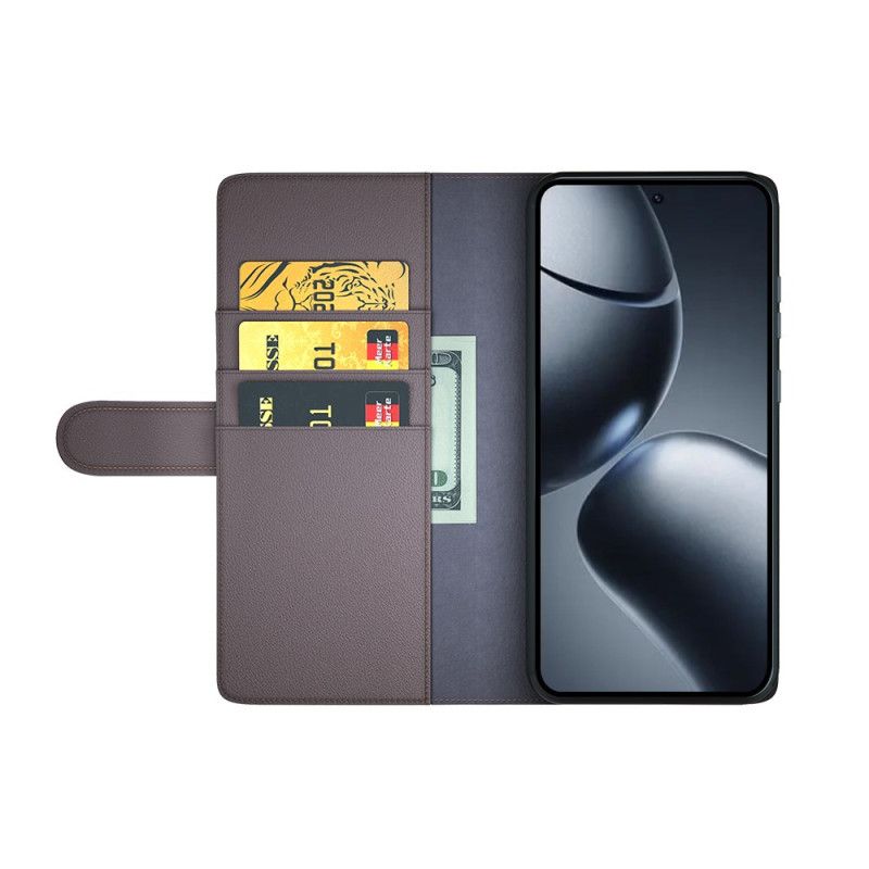 Kožený Kryt Xiaomi 15t Pro Pravá Kůže