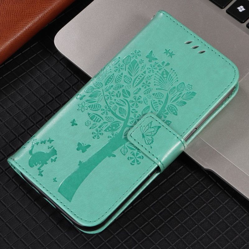 Kožený Kryt Xiaomi 15t Pro Strom A Kočka