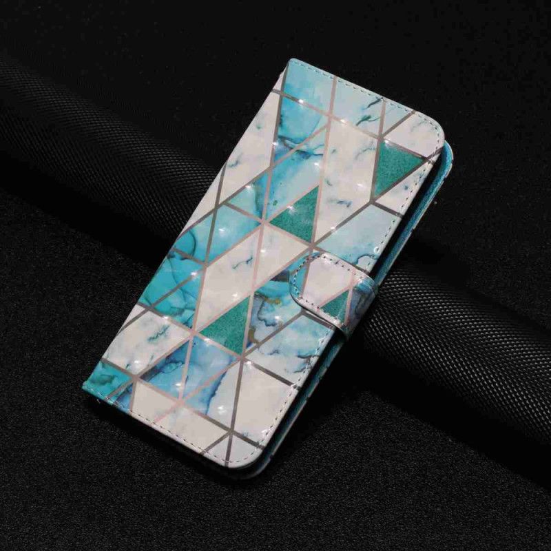 Kožený Kryt Xiaomi 15t Pro Zelený Mramor S Páskem