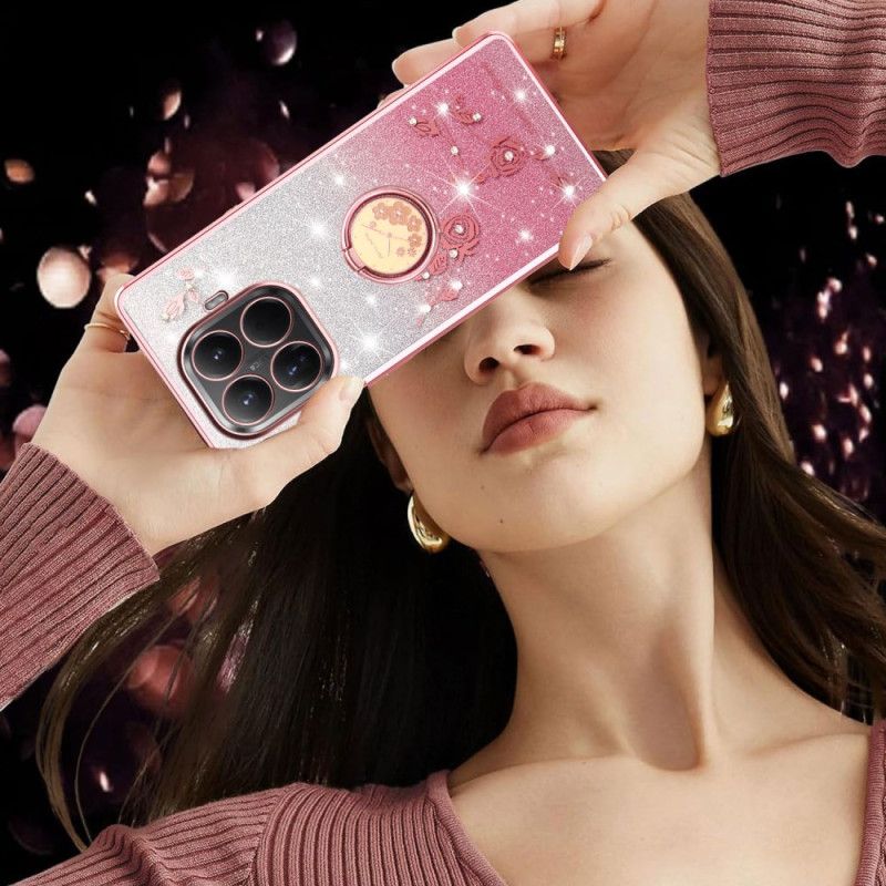 Kryt Xiaomi 15t Pro Držák Na Prsten S Kamínky Kadem