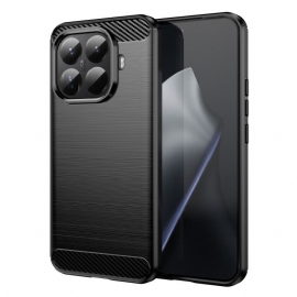 Kryt Xiaomi 15t Pro Kryty Na Mobil Kartáčovaná Uhlíková Vlákna