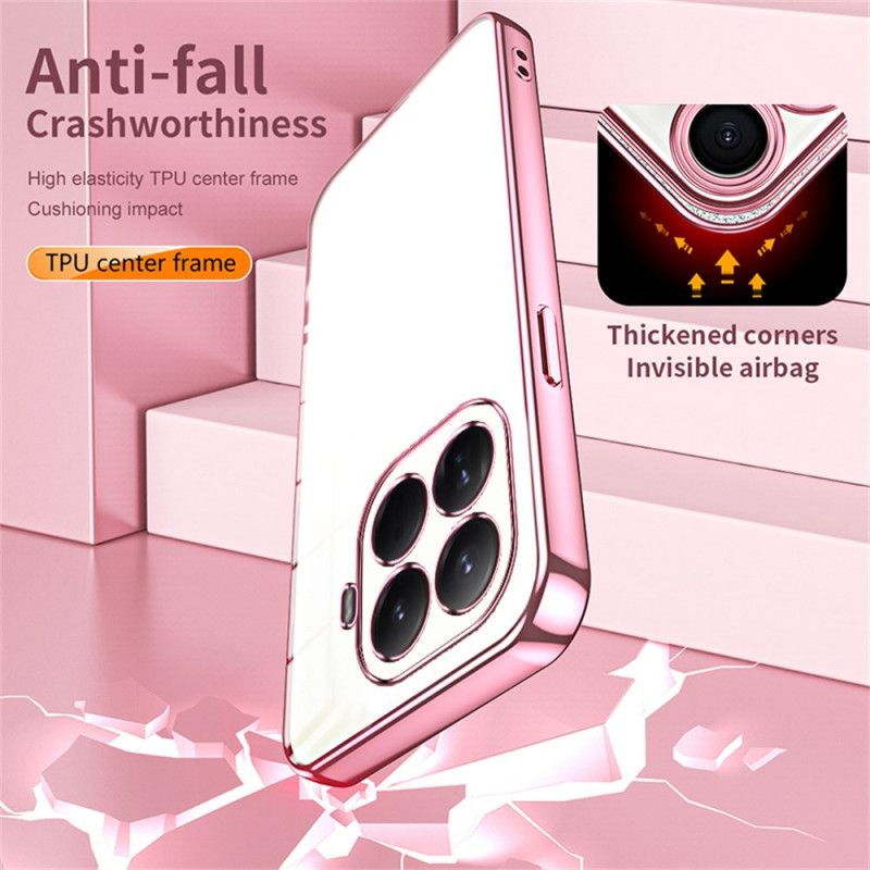 Kryt Xiaomi 15t Pro Rám S Kovovým Efektem