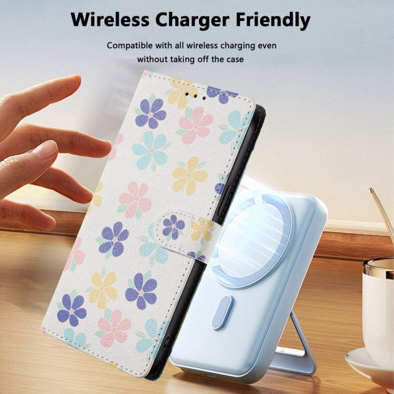 Peněženková Pouzdra Xiaomi 15t Pro Kryty Na Mobil Malé Květiny