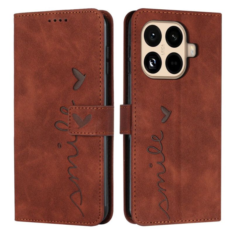 Peněženková Pouzdra Xiaomi 15t Pro Kryty Na Mobil Úsměv