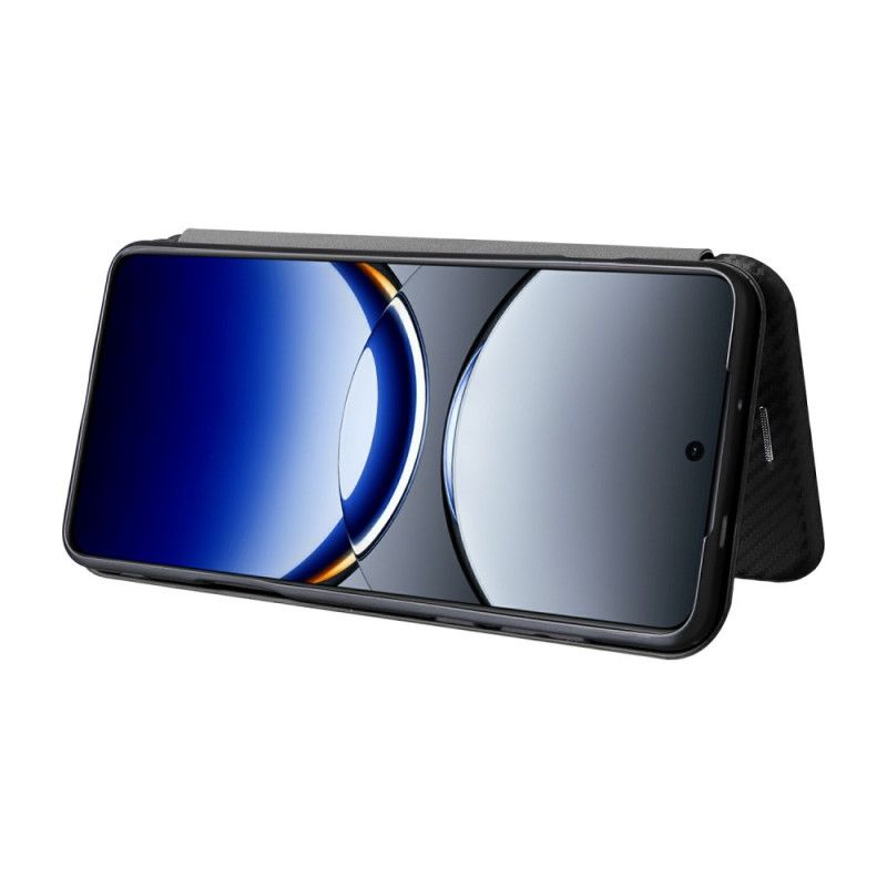 Kožené Pouzdro Folio Na Oppo Find X8 Pro Uhlíková Vlákna