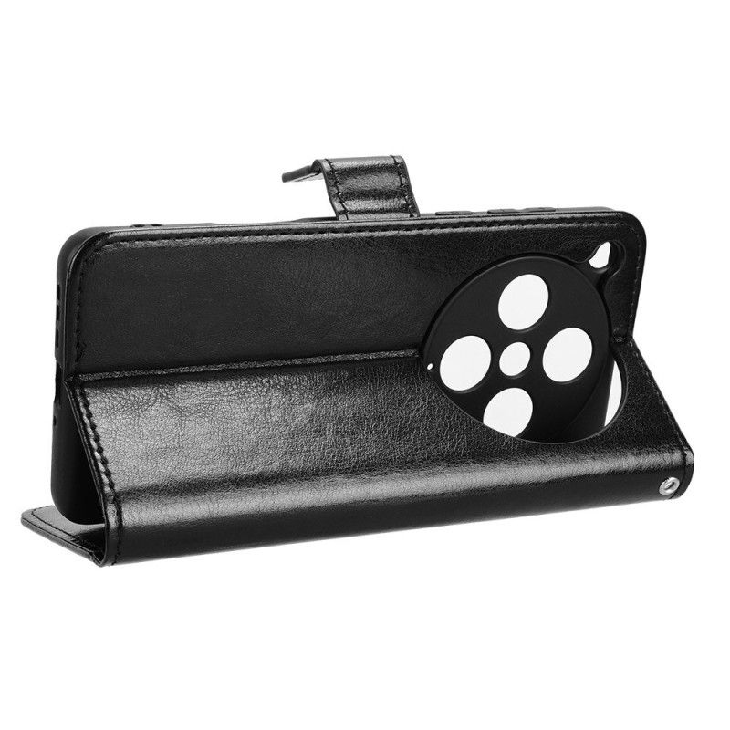 Kožený Kryt Na Oppo Find X8 Pro Okázalá Umělá Kůže