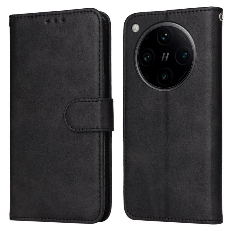 Kožený Kryt Na Oppo Find X8 Pro Řemínek Z Umělé Kůže