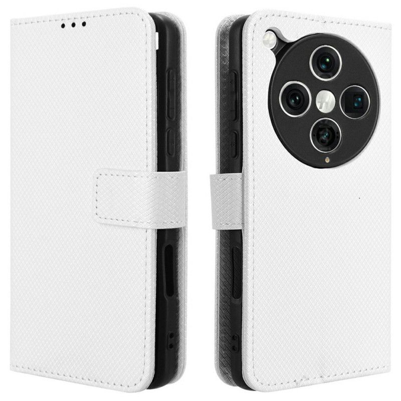 Kožený Kryt Oppo Find X8 Pro Diamantová Textura