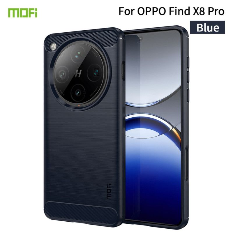 Kryt Oppo Find X8 Pro Kartáčované Uhlíkové Vlákno