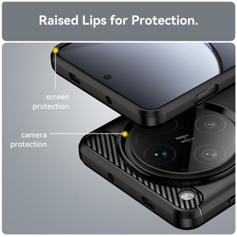 Kryt Oppo Find X8 Pro Kartáčované Uhlíkové Vlákno