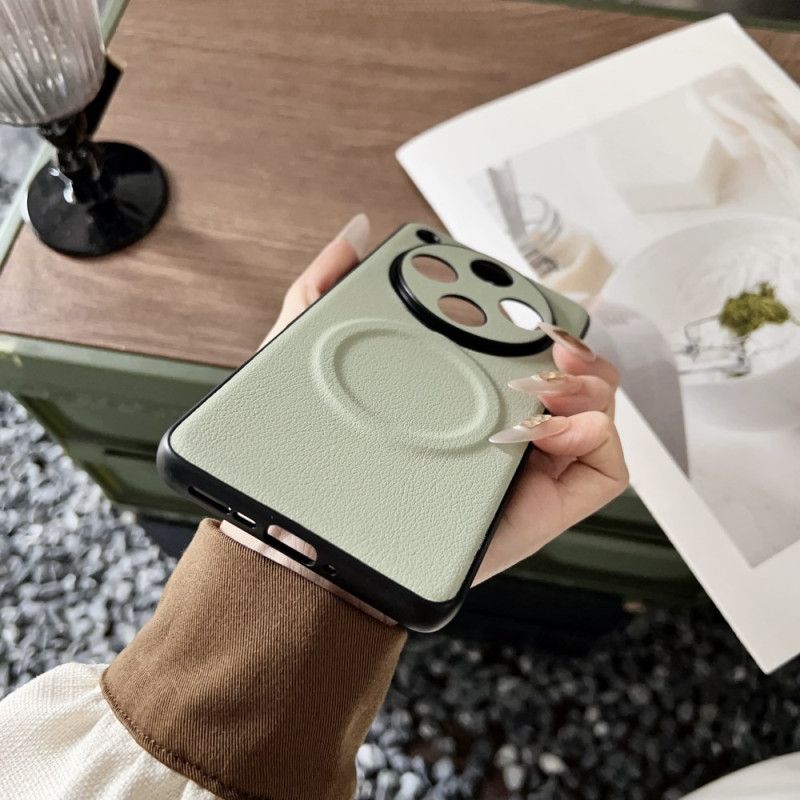 Kryt Oppo Find X8 Pro Kompatibilní S Magsafe Kožený Efekt