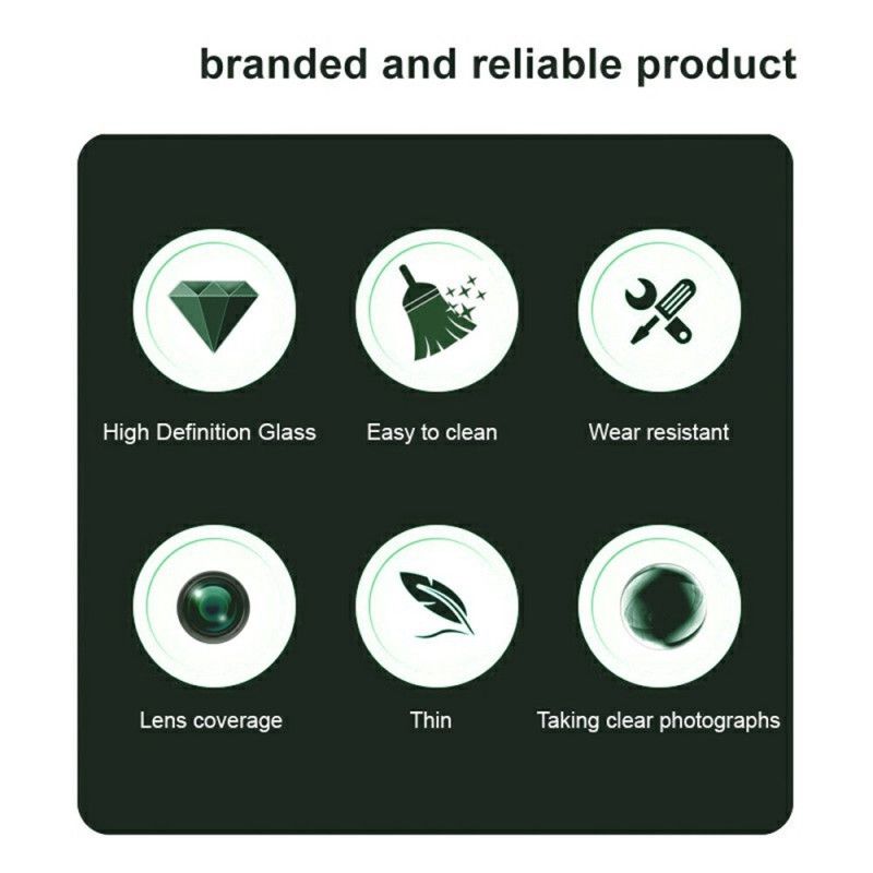 Ochranný Kryt Objektivu Z Tvrzeného Skla Pro Oppo Find X8 Pro (černá Verze)