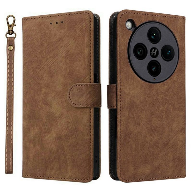 Peněženková Pouzdra Oppo Find X8 Pro Kryty Na Mobil Semišový Efekt Rfid Ochrana