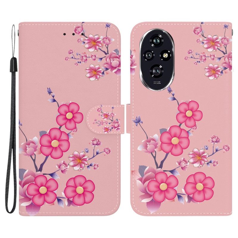 Peněženková Pouzdra Honor 200 Sakura S Popruhem