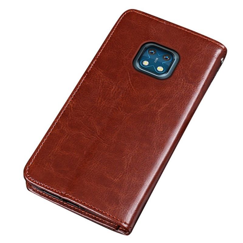Kožené Pouzdro Na Nokia XR20 Flipové Pouzdro Kožený Efekt Idewei Folio