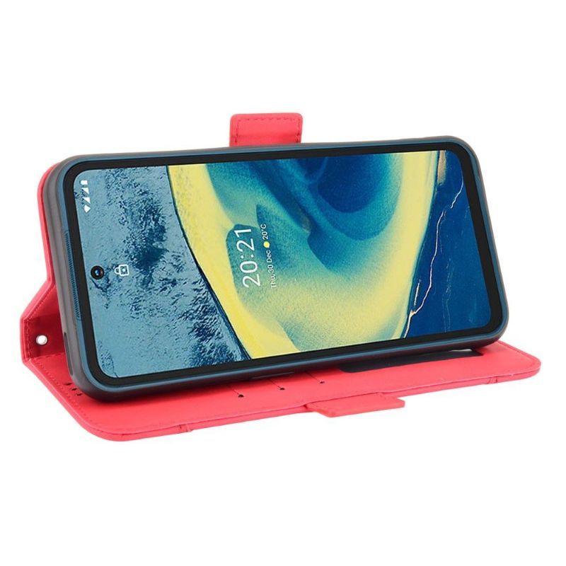 Kožené Pouzdro Na Nokia XR20 Premium S Držitelem Karty
