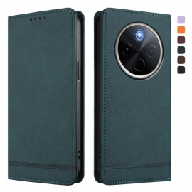 Kožené Pouzdro Folio Vivo X300 Pro Rfid Ochrana