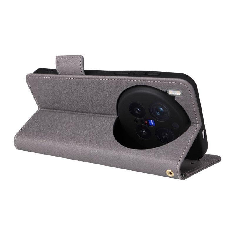 Kožený Kryt Vivo X300 Pro Umělá Kůže S Popruhem