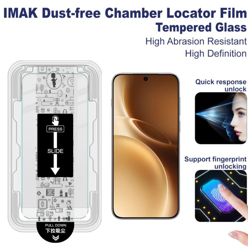 Ochranná Fólie Z Tvrzeného Skla Pro Vivo X300 Pro S Instalačním Rámečkem (odemknutí Otiskem Prstu)