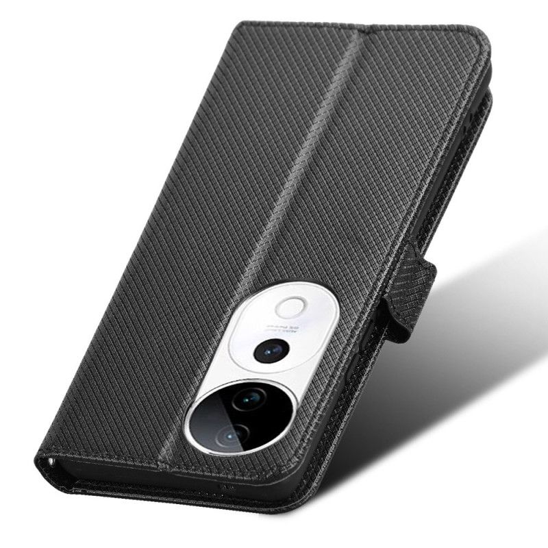Kožený Kryt Vivo V40 5g Diamantová Textura
