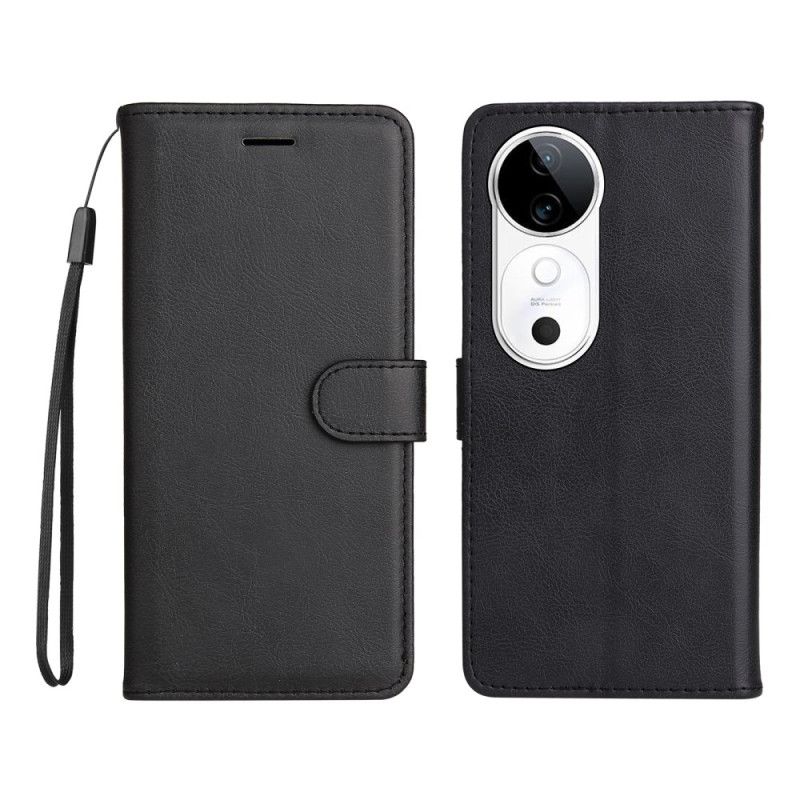 Kožený Kryt Vivo V40 5g Efekt Koženého Řemínku