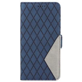 Kožený Kryt Vivo V40 5g Kosočtvercový Vzor