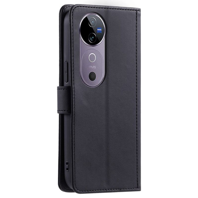 Kožený Kryt Vivo V40 5g Prošívané S Popruhy