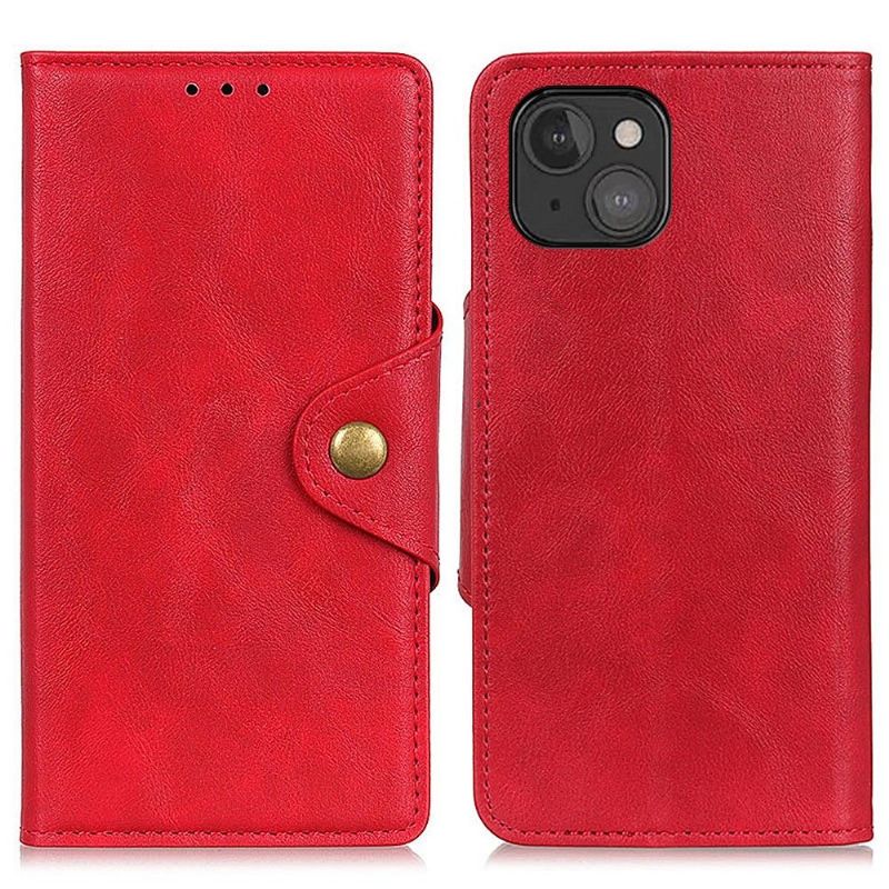 Flipové Pouzdro Na iPhone 13 Full Protect Matná Umělá Kůže