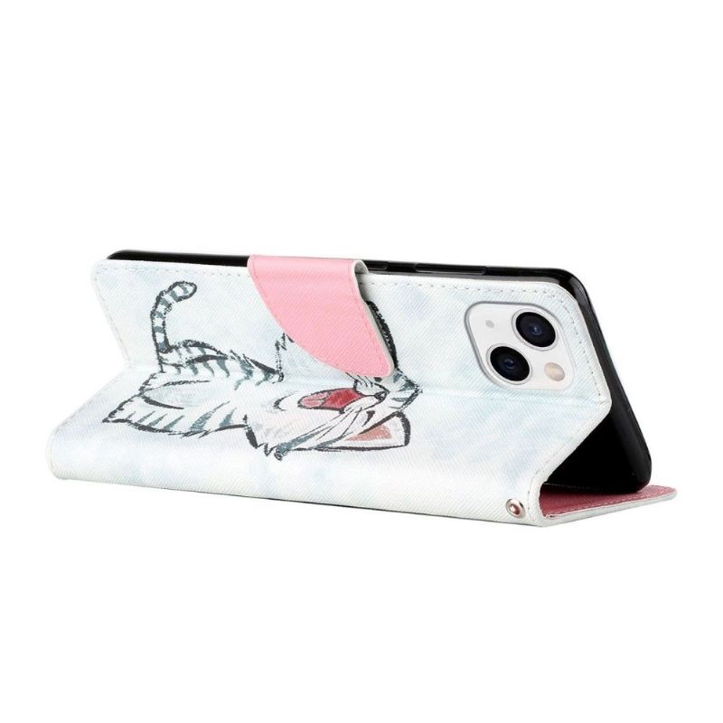 Flipové Pouzdro Na iPhone 13 Obsah Chatu