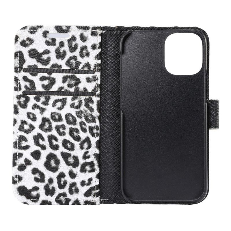 Flipové Pouzdro Na iPhone 13 Ocelový Leopard