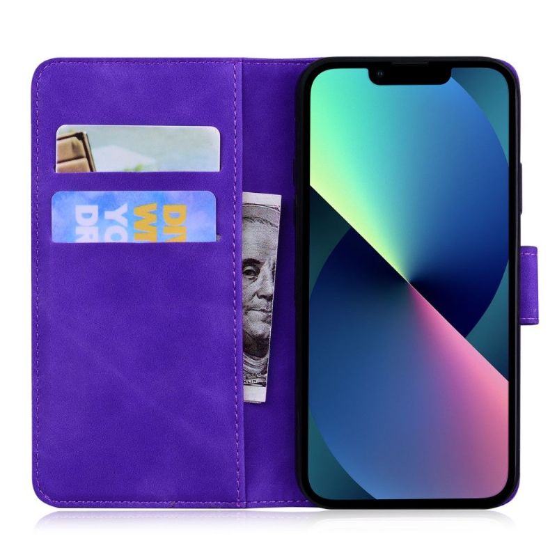 Flipové Pouzdro Na iPhone 13 Ochranný Ochrana Barevných Motýlů