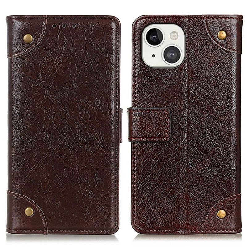 Flipové Pouzdro Na iPhone 13 Vintage Nappa