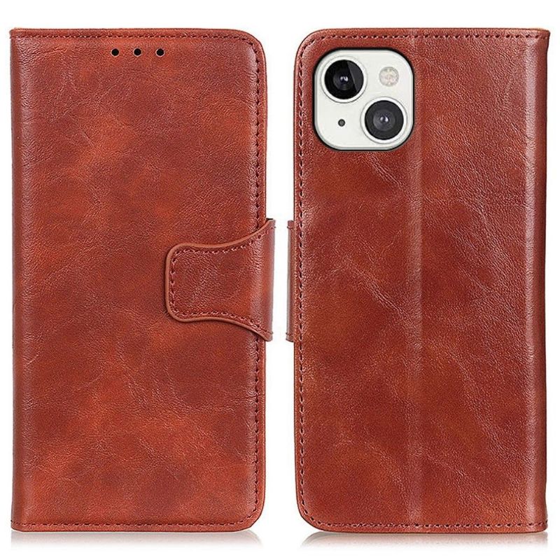 Kožené Pouzdro Folio Na iPhone 13 Klasická Umělá Kůže Edouard