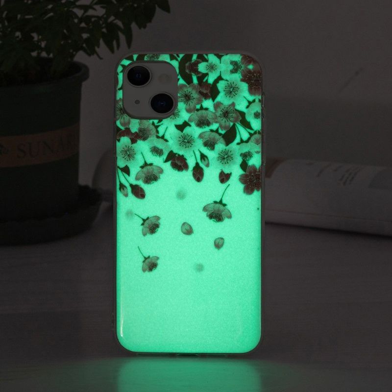 Kryt Na iPhone 13 Fluorescenční Květiny