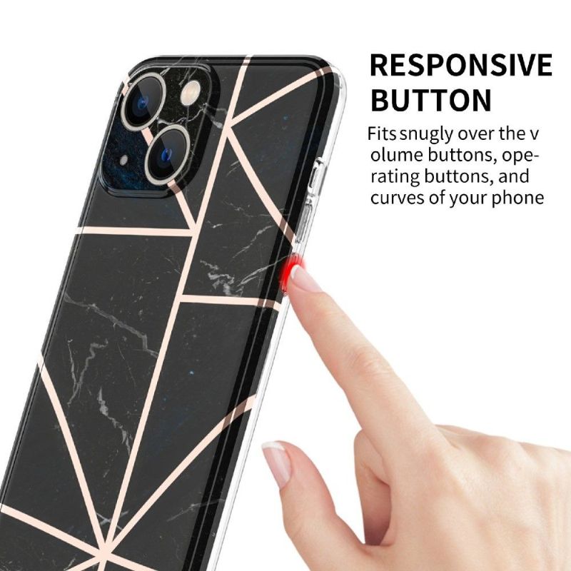 Kryt Na iPhone 13 Geometrie Mramoru