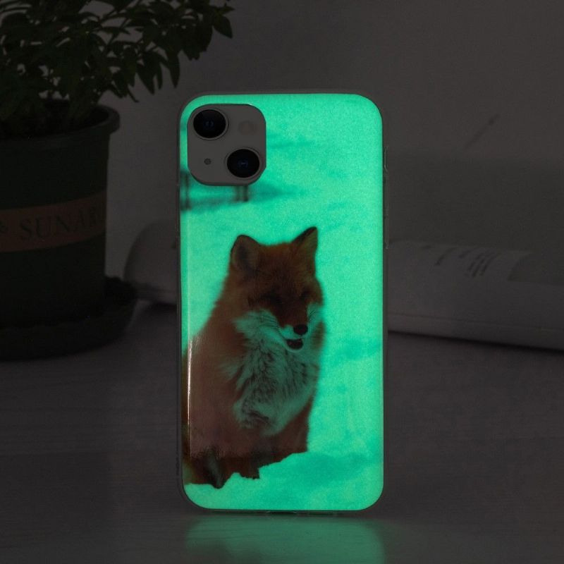 Kryty Na Mobil Na iPhone 13 Fluorescenční Červená Liška