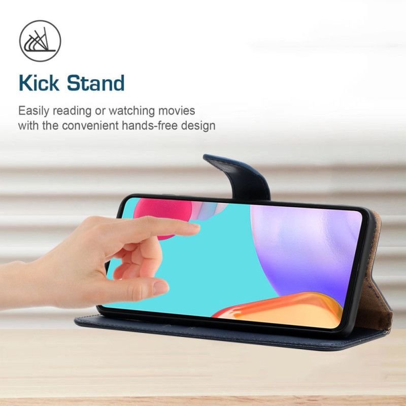Kožený Kryt Oppo Reno 12f 5g Klasická Kůže Nappa