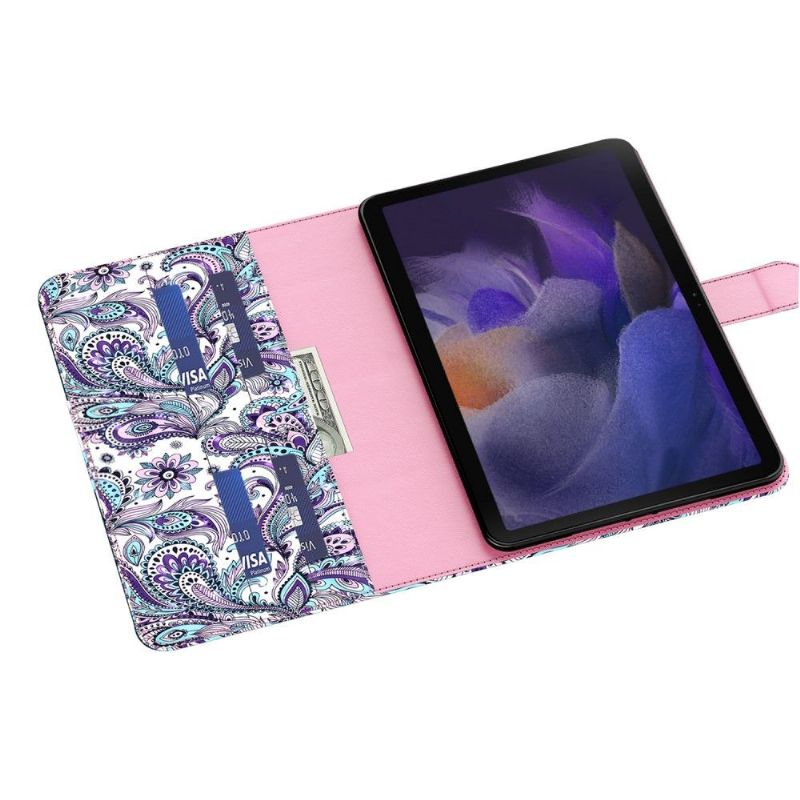 Květinový Obal Samsung Galaxy Tab A8 (2021) Paisley