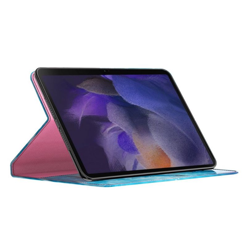 Obal Na Samsung Galaxy Tab A8 (2021) S Třpytivými Modrými Motýlky